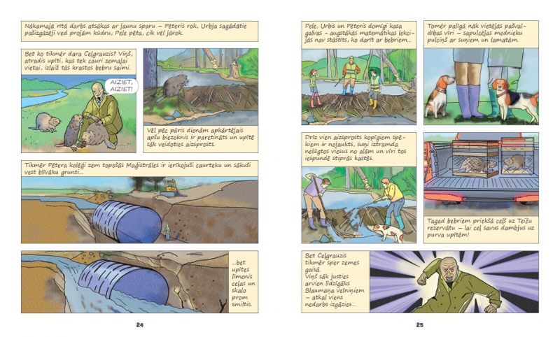 Komikss_Kā_trīs _draugi_ceļgrauzi _uzveica
